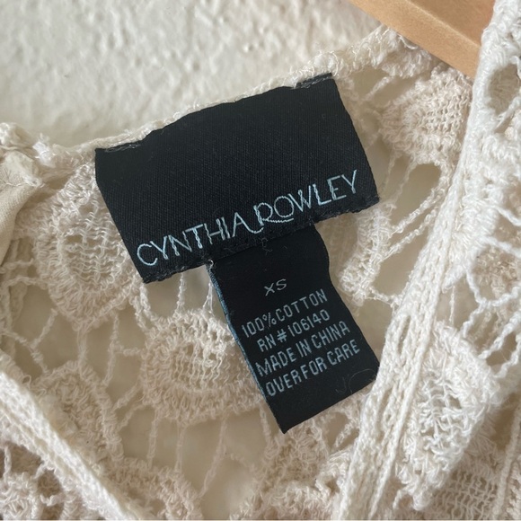 Cynthia Rowley Crochet peplum Top - Picture 2 of 3